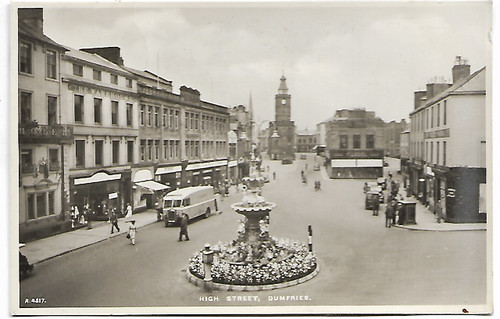 Dumfries high street van - street,,