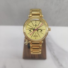 Vivienne Westwood Triple Gold Mother Orb Charm Watch VV006KGD With Tags, No Box.
