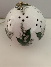 Taylor’s of London Pomander Hanger with Hanging Loop Lily Of The Valley Design