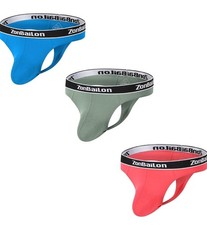 BIATWOWR Men's Thong Underwear