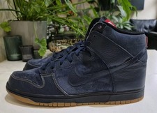 NIKE DUNK HIGH "BE TRUE TO YOUR STREET" PACK. MENS SIZE 10 UK. BLUE/GUM ?2010?