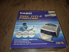Casio CW-75 Disc Title Printer – Complete Set, Tested – Rare...