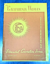 1950 The California Woman Magazine Convention Issue EARL WARREN San Fran Marin
