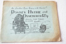 Sept 1937 Romney Hythe & Dymchurch Railway Timetable 