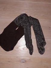 Gap Kids Brown Glitter Party Tights M/L. Age 9-10 