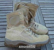 UK British Army Surplus Meindl Desert Fox Combat Boot, Tan Suede Leather, G1