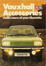 Vauxhall Chevette Accessories 1976-77 UK Market Foldout Brochure Saloon Hatch