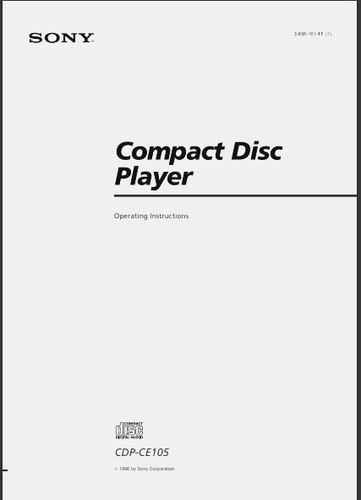 Sony cdp ce105 multidisc cd - sony,