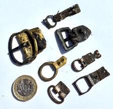 7 x Good Early 13th - 14th Century Plate Buckles Thames Detecting Finds - Lot 8