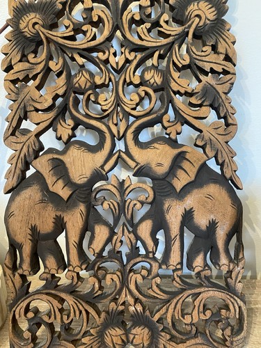 Elephant wall plaque hand - elephant,