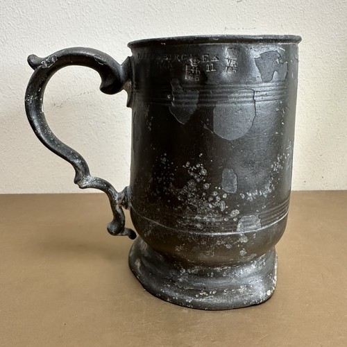 Victorian pewter tankard - victorian,