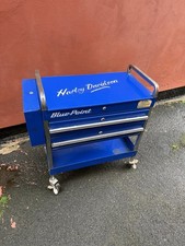 Bluepoint Tool Trolley 3 Drawer + Screwdriver Holder Cart Dolly Toolbox