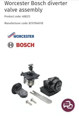 Worcester bosch diverter - bosch, valve