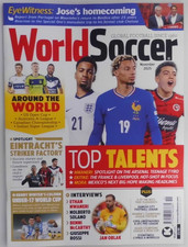 World Soccer magazine Nov 2025 Top Talents: Nwaneri, Entike, Mora + US Open Cup