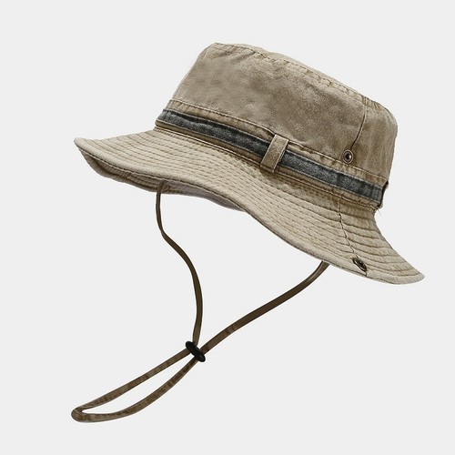 Foldable cotton bucket hat - cotton,