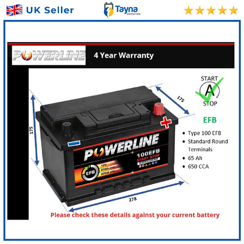 Efb battery fits mini one - battery, 1.4d