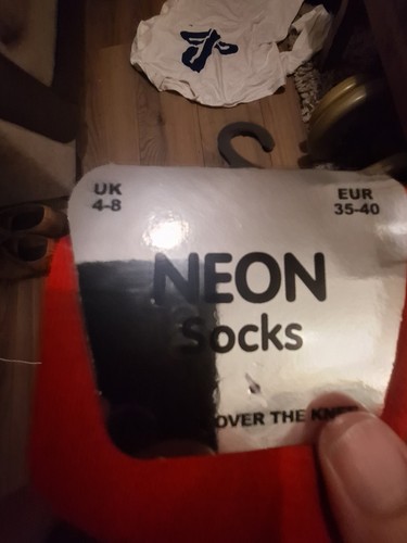 Womans neon socks size - womans,