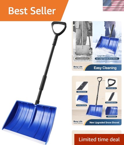 Ergonomic inch snow shovel - 48-inch,