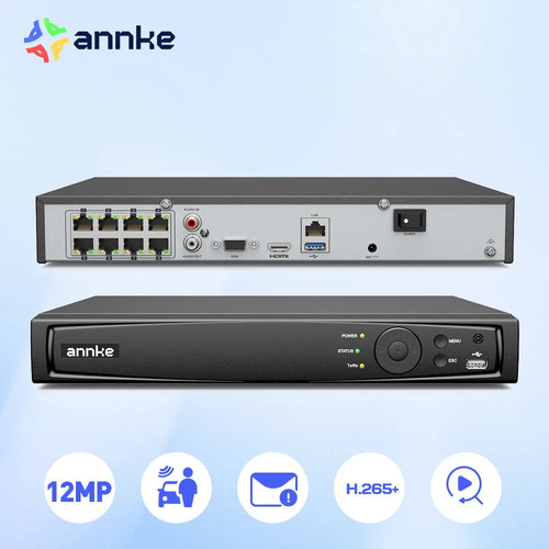 8ch 12mp poe nvr - 8ch, security