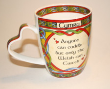 Welsh Weave bone china mug -