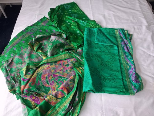 Used silk sarees - 5, yards