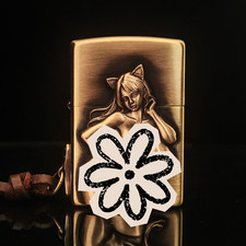 Cat Girl Zippo Lighter
