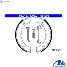 BRAKE SHOE SET PARKING BRAKE