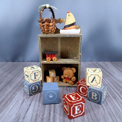 Miniature wooden dollhouse - miniature,