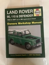 LAND ROVER 90, 110  & DFENDER 1983-2007 HAYNES WORKSHOP MANUAL