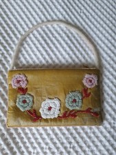Folli Follie Floral Mini Pouchette Designer Handbag Clutch Bag Wallet Vintage