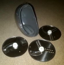 Kenwood FP691 FP698 Food Processor Disc Set Slicing Shredding Chipping Discs x 3