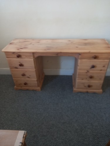 Solid pine drawer pedestal - pine, 8