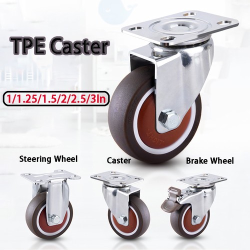 Silent swivel tpe caster - silent,