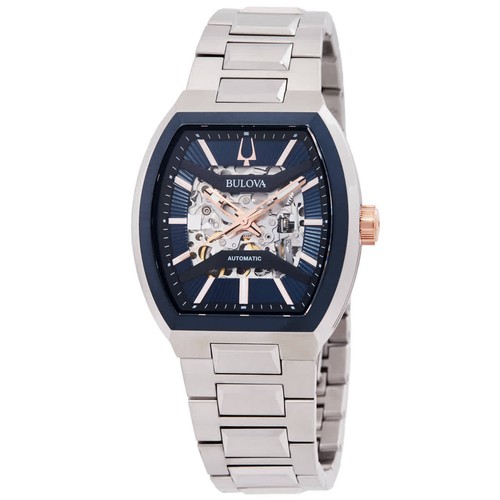Bulova maquina automatic - bulova, blue
