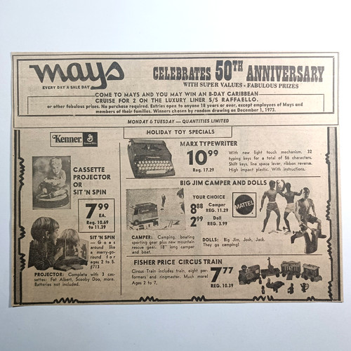 Mays department store toy - mays,