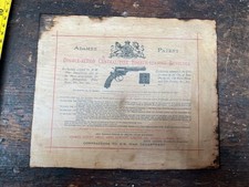 Rare Gun Case Label mounted on