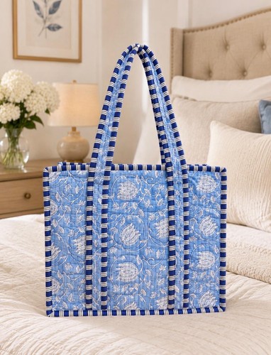 Small tote bag - small, quilted