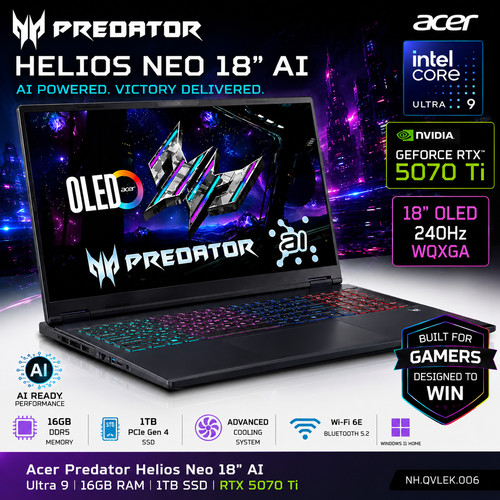 Acer predator helios neo - neo, 18"