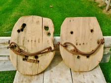 2 Rare Antique Wood Horse