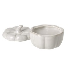 Ceramic Pumpkin Candle Pot -