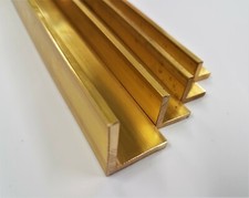 Metal Angle Brass Right Equal