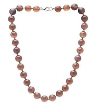 12mm Natural Gemstone Beaded Necklace For Women