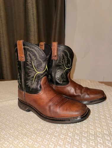 Square toe western ariat boots - toe,
