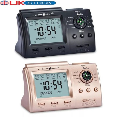 Muslim table clock with - with, adhan