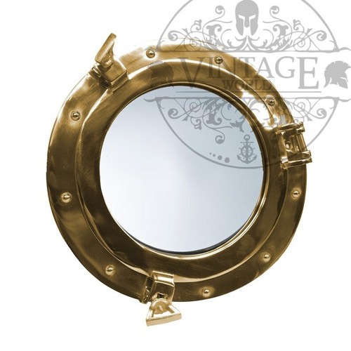 Aluminum porthole glass - 15",