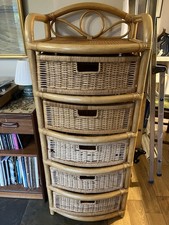 Vintage Bamboo Cane & Wicker