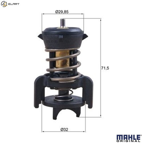 Thermostat coolant 251 94d - tx,
