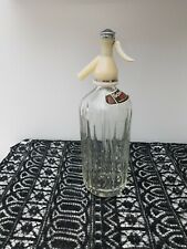 Schweppes Soda Water Bottle Syphon Vintage Retro Etched 