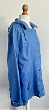 Anne De Lancay, Rain Mac, Jacket, Coat, Size 14/16, Blue, Polka-dot, Light, Hood