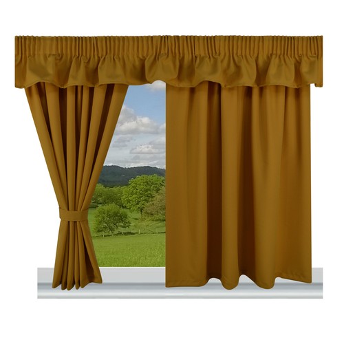 Narrowboat curtains fully - narrowboat,